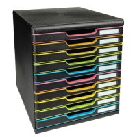 EXACOMPTA Module de classement MODULO A4, 5 tiroirs, gris