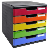 EXACOMPTA Module de classement MODULO A4, 5 tiroirs, gris