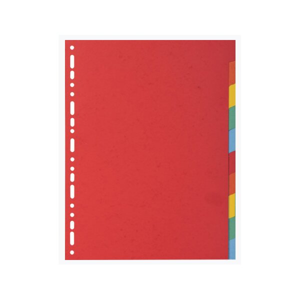 EXACOMPTA Intercalaires en carton, A4 Maxi, 6 touches