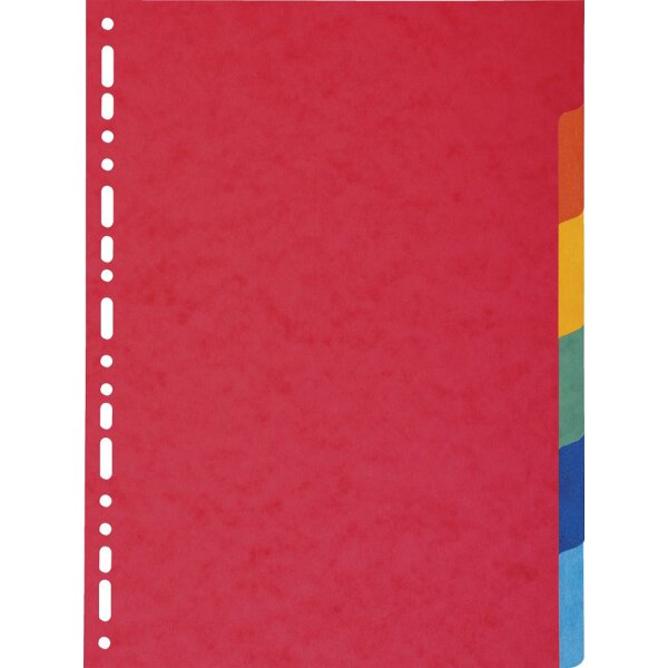 EXACOMPTA Intercalaires en carton, A4 Maxi, 6 touches