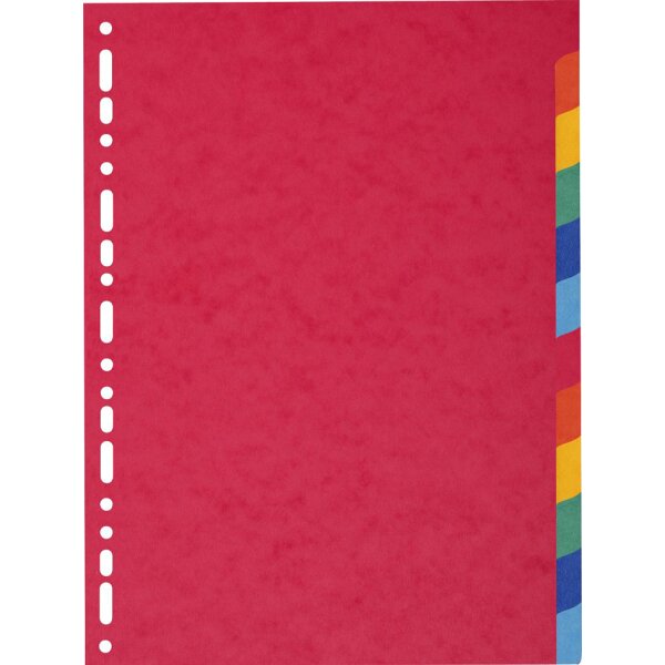 EXACOMPTA Intercalaires en carton, A4 Maxi, 12 touches