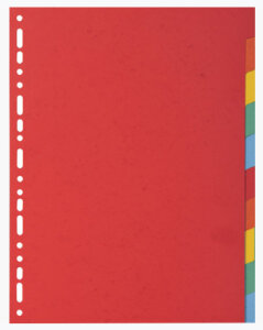 EXACOMPTA Intercalaires en carton, A4 Maxi, 12 touches