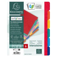 EXACOMPTA Intercalaires en carton, A4+, 12 touches
