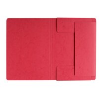 PAGNA Gummibandmappe A4 24007-01 rot 3 Klappen