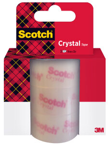Scotch Ruban adhésif Crystal Clear 600, 19 mm x 33...