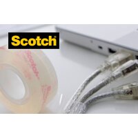 Scotch Ruban adhésif Crystal Clear 600, 19 mm x 33 m, carton