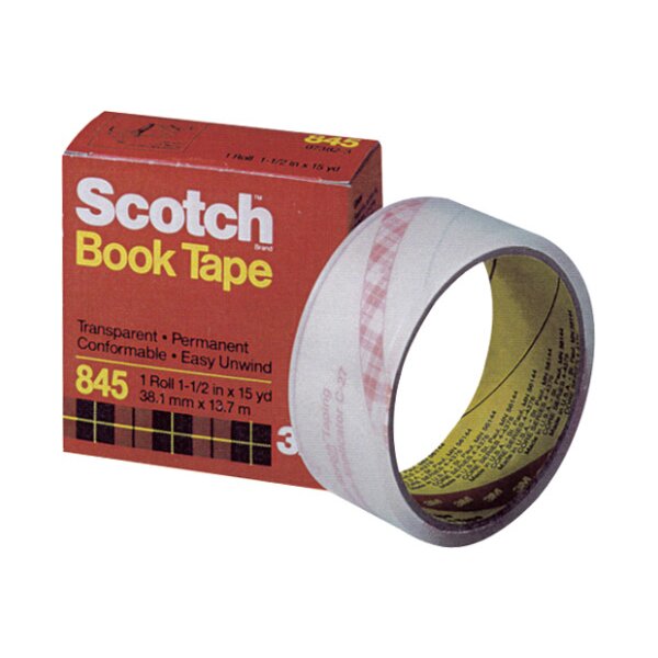 SCOTCH Bande livre 38mmx13,7m 845/3813 transparent