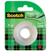 3M Scotch Ruban adhésif Magic 810, 19 mm x 33 m, invisible