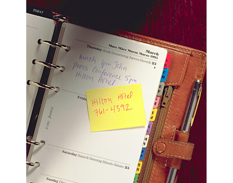Post-it Haftnotiz-W&uuml;rfel notes, 76 x 76 mm, gelb