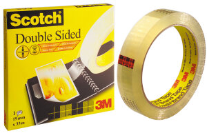 3M Scotch Ruban adhésif double face 665, 12 mm x...