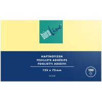 BÜROLINE Haftnotizen 125x75mm 133028 gelb 100 Blatt
