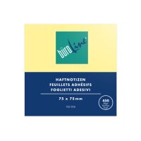 BÜROLINE Haftnotizen Cube 75x75mm 133036 gelb 450 Blatt