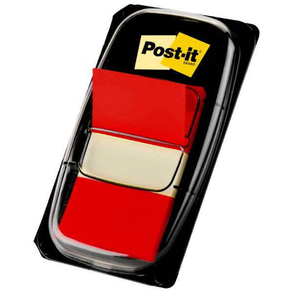 Post-it Marque-page adhésif Index, 25,4 x 43,2 mm, rouge