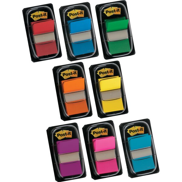 Post-it Marque-page adhésif Index, 25,4 x 43,2 mm, vert