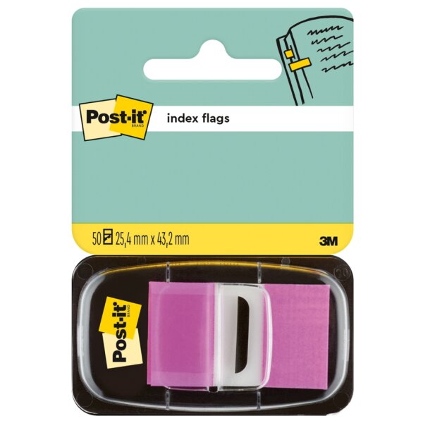 Post-it Marque-page adhésif Index, 25,4 x 43,2 mm, vert