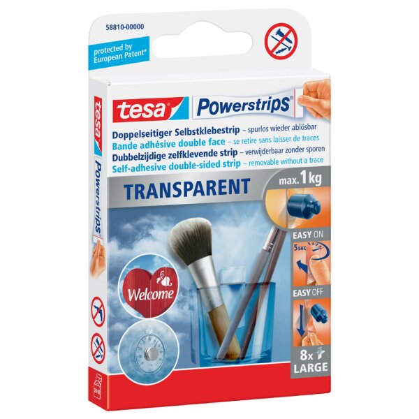 tesa Powerstrips LARGE, Haltekraft: max. 2,0 kg