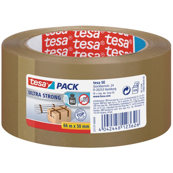 tesa tesapack Ruban adhésif ultra strong, 38 mm x 66m