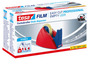 TESA Tischabroller EasyCut 66mx25mm 574220000 rot/blau