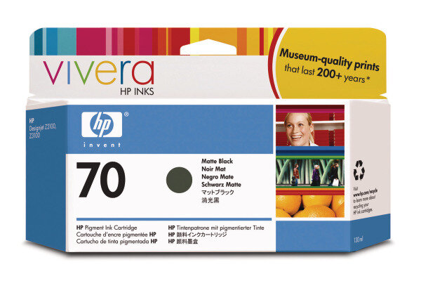HP Cart. dencre 70 noir mat C9448A DesignJet Z2100/3100 130ml