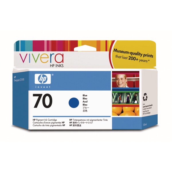 HP Tintenpatrone 70 blue C9458A DesignJet Z3100/3200 130ml