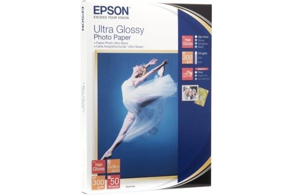 EPSON Ultra Glossy Photo 13x18cm S041944 Stylus DX 3800 300g 50 Blatt