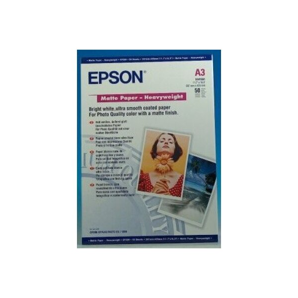 EPSON Matt Paper heavy weight A3 S041261 InkJet 167g 50 feuilles