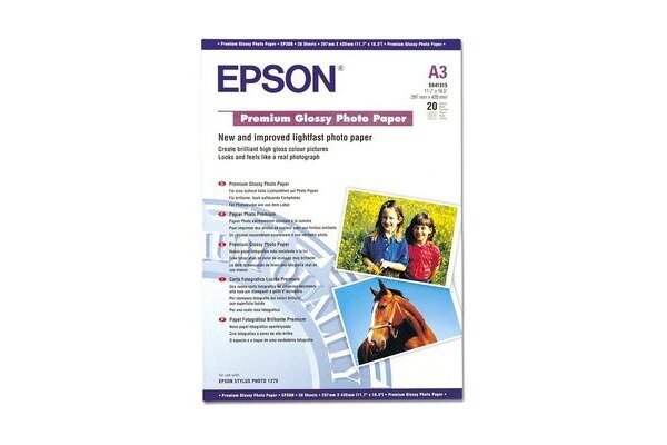 EPSON Premium Glossy Photo Paper A3 S041315 InkJet 255g 20 Blatt