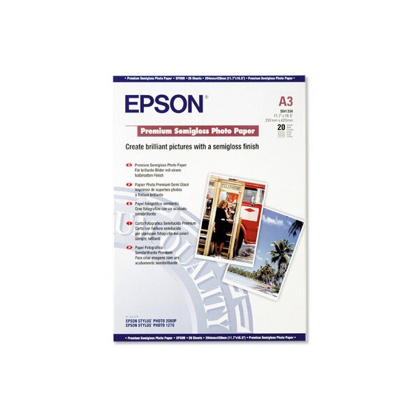 EPSON Premium Semigl. Photo Paper A3 S041334 InkJet 251g 20 feuilles