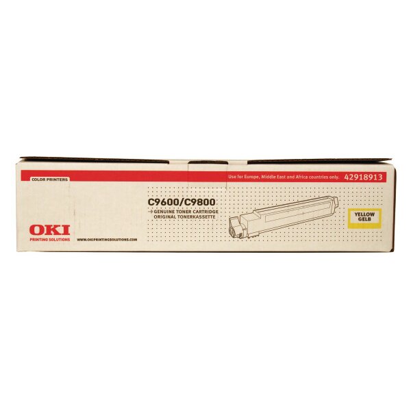 OKI Toner yellow 42918913 C9600 15000 Seiten