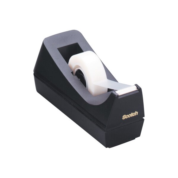SCOTCH Dérouleur de table 19mmx33m C38S noir, max.19mm largeur rouleau