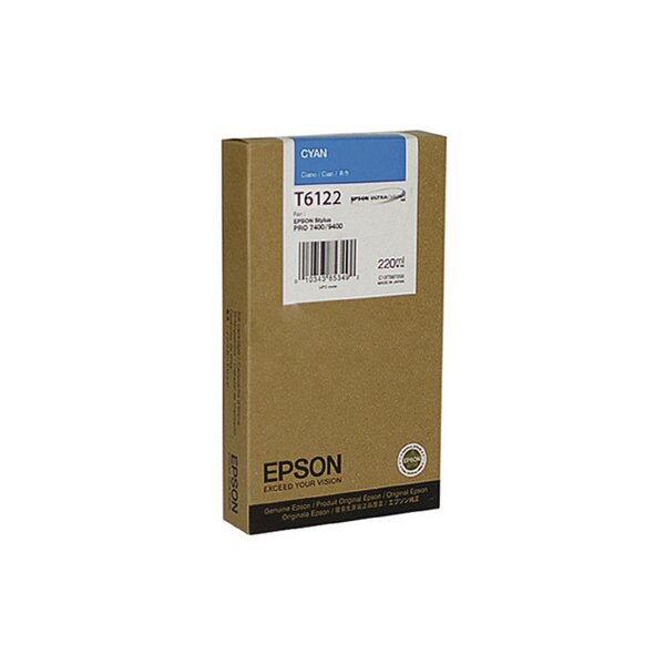 EPSON Cartouche dencre cyan T612200 Stylus Pro 7450/9450 220ml