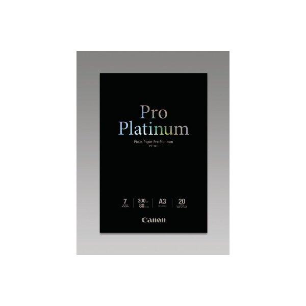CANON Pro Platinum Photo Paper A3 PT101A3 InkJet glossy 300g 20 feuilles