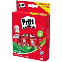 Pritt Klebestift 6 x 22g im Multi-Pack, lösemittelfrei