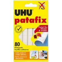 UHU Klebepads patafix, wieder ablösbar, weiss