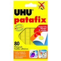 UHU Klebepads patafix, wieder ablösbar, weiss