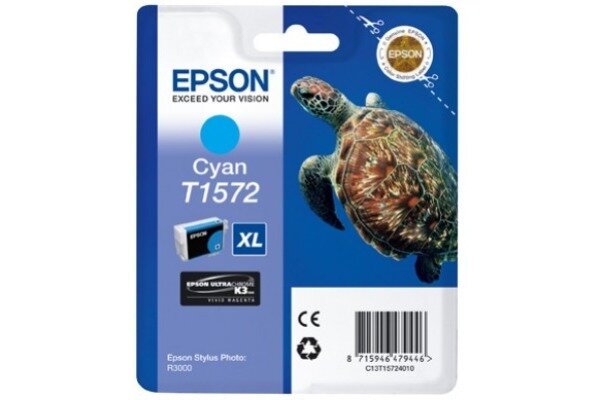 EPSON Cartouche dencre cyan T157240 Stylus Photo R3000 26ml