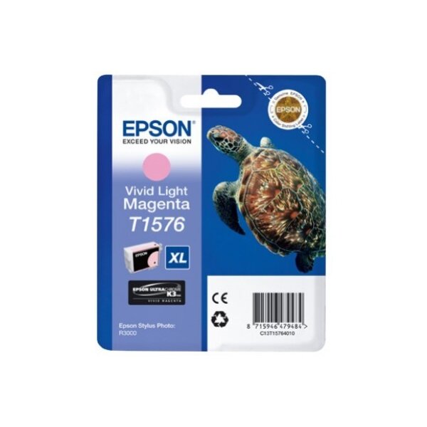 EPSON Tintenpatrone vivid light mag. T157640 Stylus Photo R3000 26ml