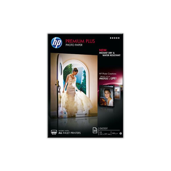 HP Premium Plus Photo Paper A4 CR672A InkJet 300g,glossy 20 feuilles