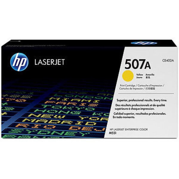 HP Cartouche toner 507A yellow CE402A LJ Enterprise 500 Col. 6000 p.