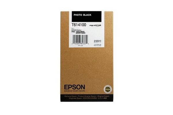 EPSON Cartouche dencre photo noir T614100 Stylus Pro 4450 220ml