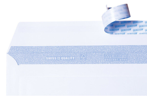 METTLER Envelope fen&ecirc;tre droit C4 9064-120-S20 120g,blanc,colle 20 pcs.