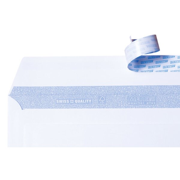 METTLER Envelope fenêtre droit C4 9064-120-S20 120g,blanc,colle 20 pcs.