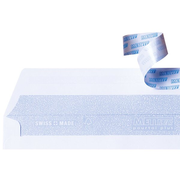 METTLER Enveloppe sans fenêtre C6 6066-80-S50 80g,blanc,colle 50 pcs.