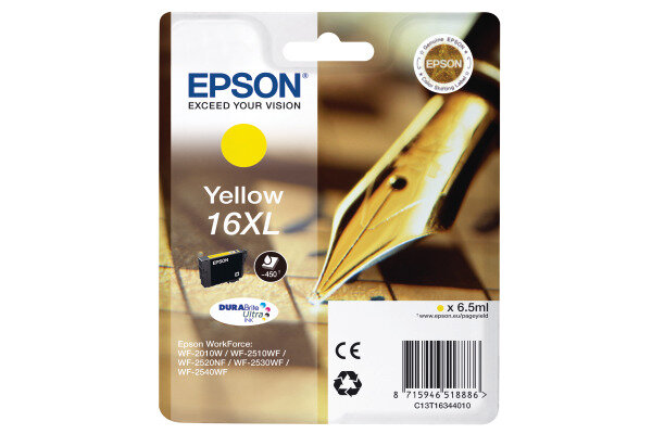 EPSON Cartouche dencre 16XL yellow T163440 WF 2010/2540 450 pages