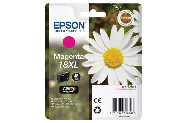 EPSON Cartouche dencre 18XL magenta T181340 XP 30/405 450 pages