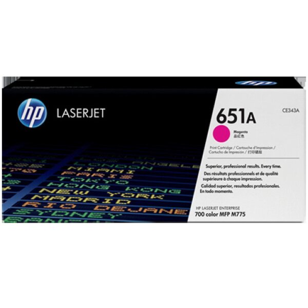 HP Toner-Modul 651A magenta CE343A LJ Enterpr.700 M775 16000 S.