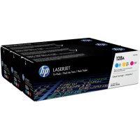 HP Toner Tri-Pack 128A CMY CF371AM Color LJ Pro CM1415 1300 S.