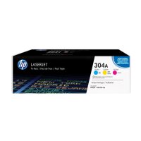 HP Toner Tri-Pack 304A CMY CF372AM Color LaserJet CP2025 2800 S.
