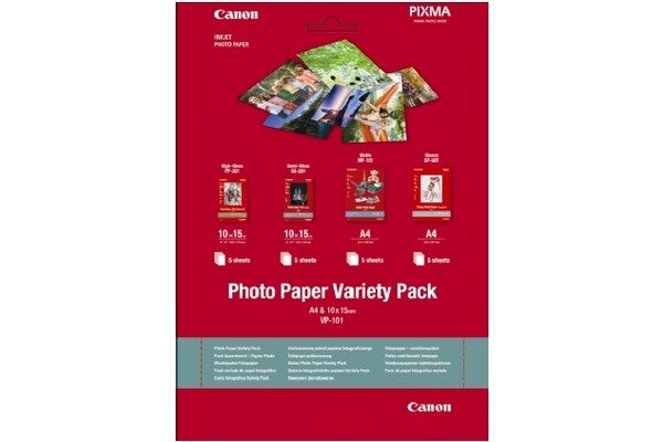CANON Photo Pap.Variety Pack A4 A6 VP101A4 6 InkJet 20 Blatt