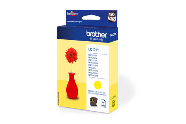 BROTHER Cartouche dencre yellow LC-121Y DCP-J132 300 pages